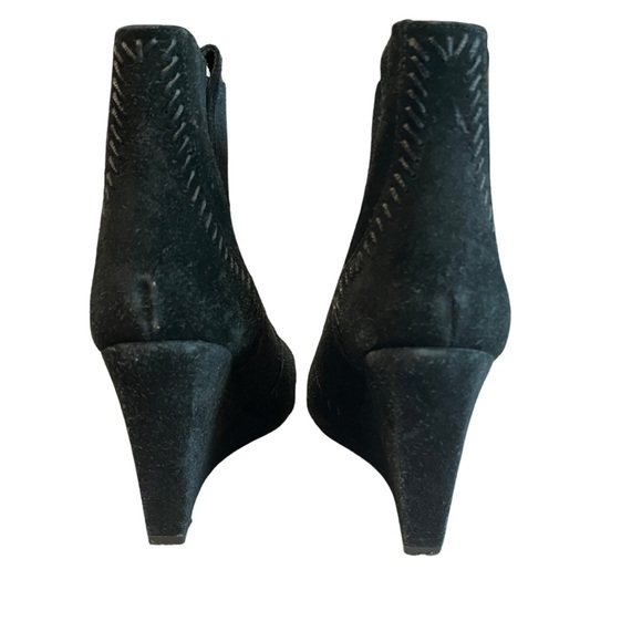 Rebecca Minkoff Black Suede Wedge Booties - Picture 3 of 4